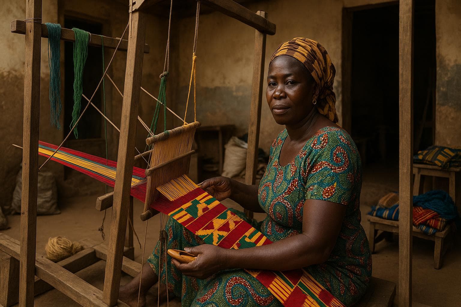 Weaving (Kente, Smock) — Signature Work