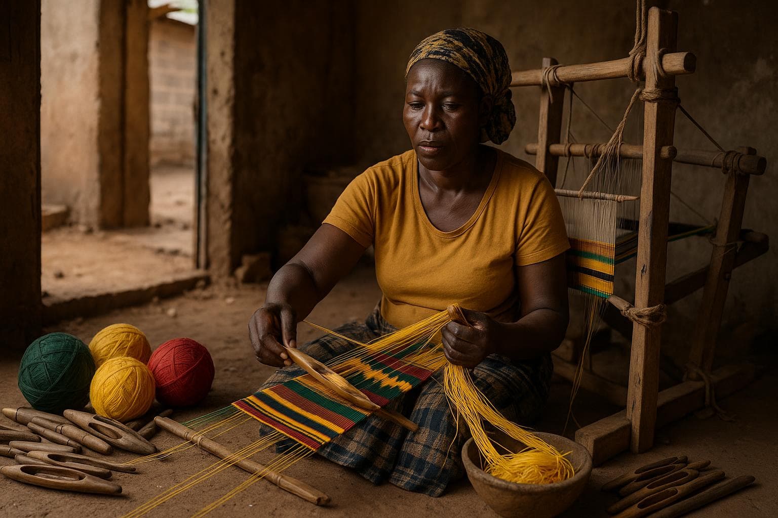 Weaving (Kente, Smock) — Materials & Tools